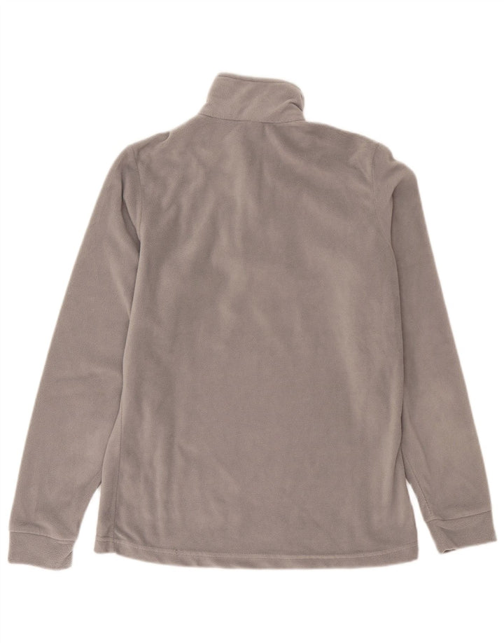 Brugi Jersey de forro polar con cuello y cremallera para mujer UK 44 Poliéster gris medio