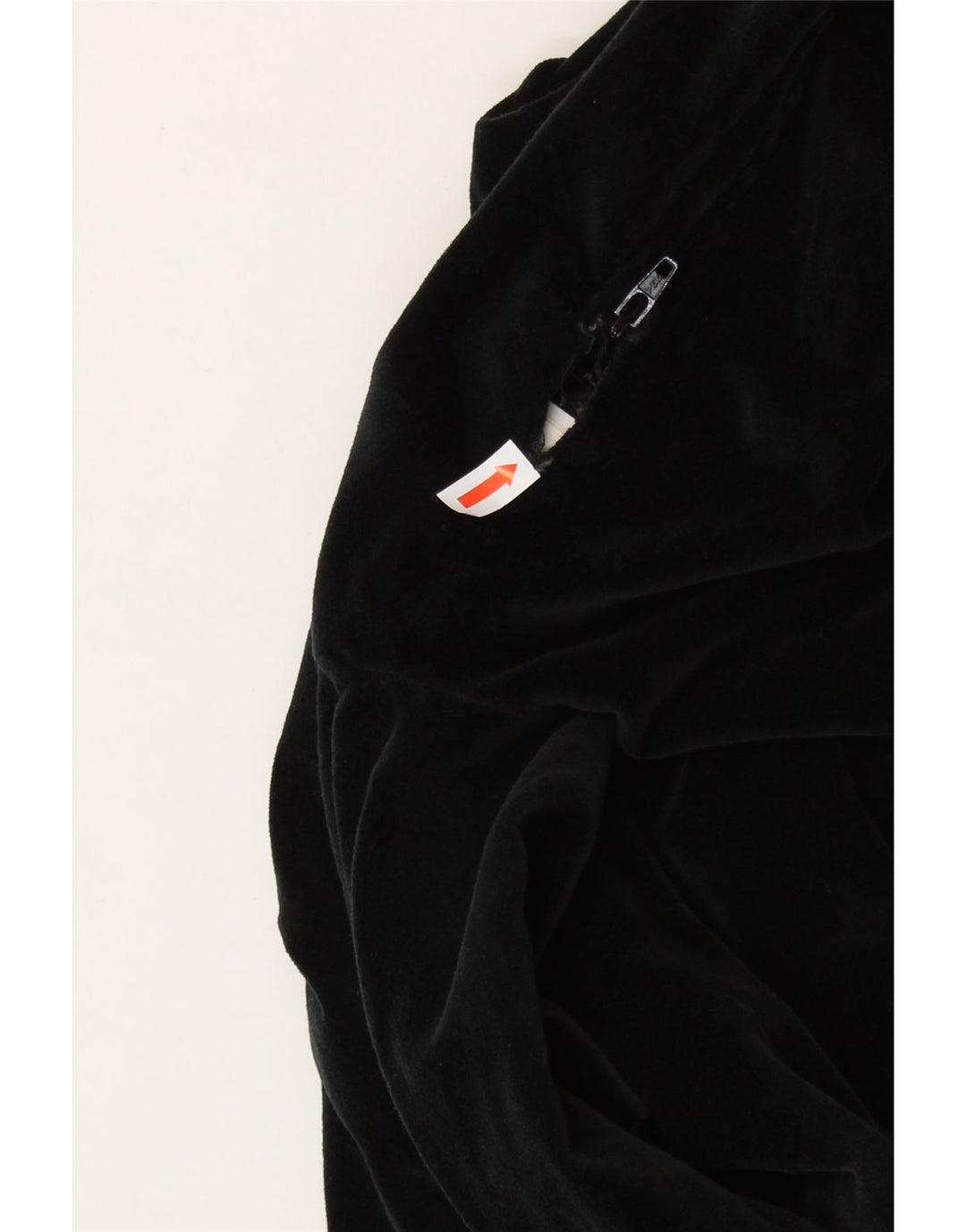 SISLEY Vestido tubo de terciopelo para mujer UK 6 XS Algodón negro