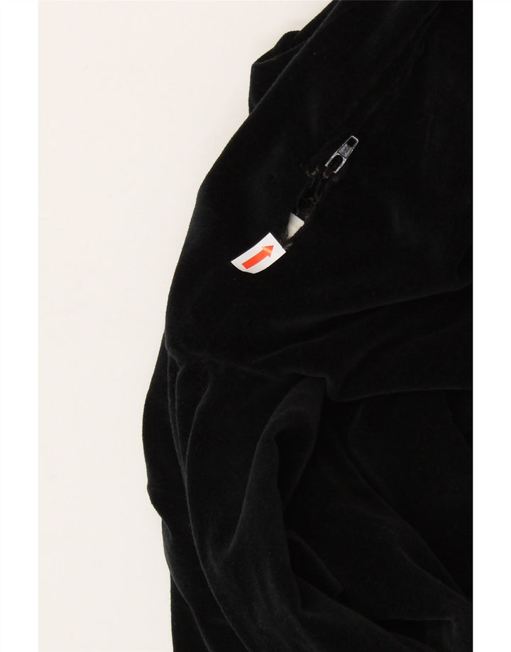 SISLEY Vestido tubo de terciopelo para mujer UK 6 XS Algodón negro