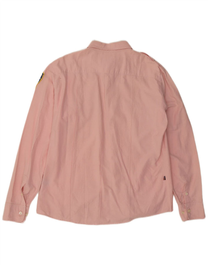 Blauer Camisa Militar Hombre 2XL Algodón Rosa