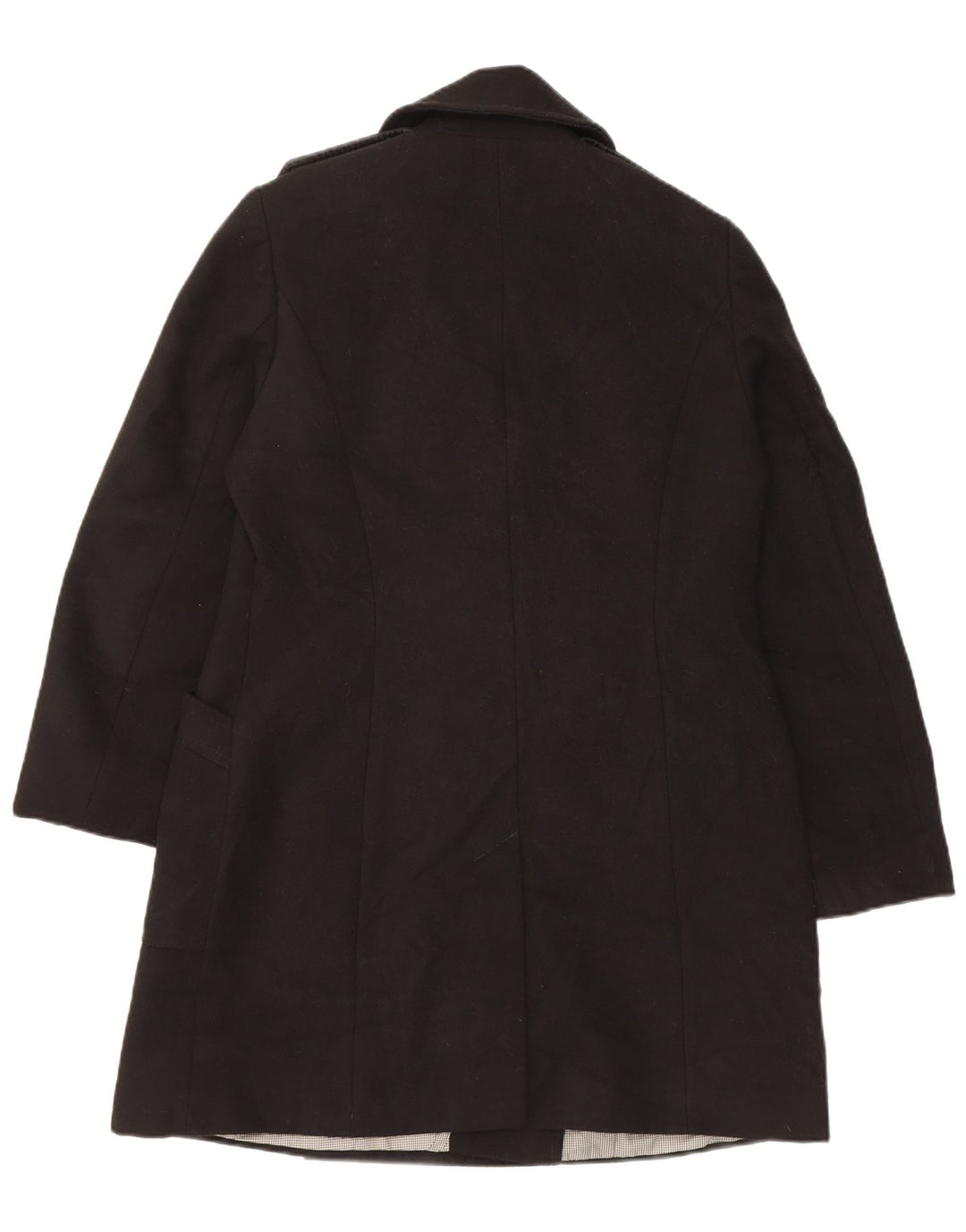 Marks & Spencer Abrigo cruzado para mujer UK 44 Grande Poliéster negro