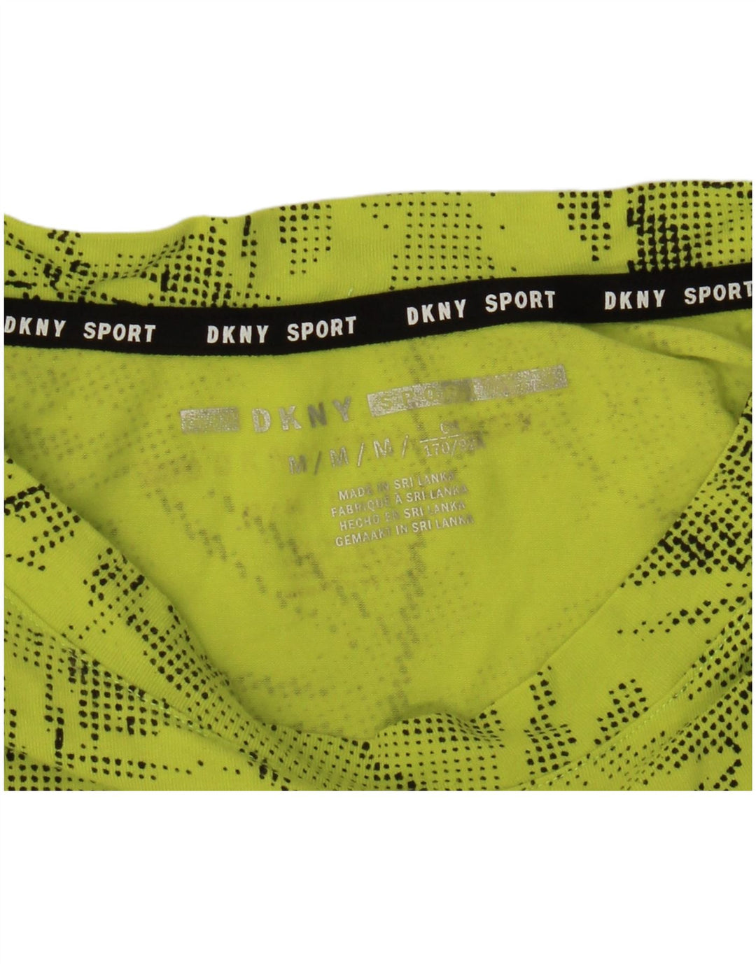 Dkny Hombre Camiseta Gráfica Top Verde Medio Floral