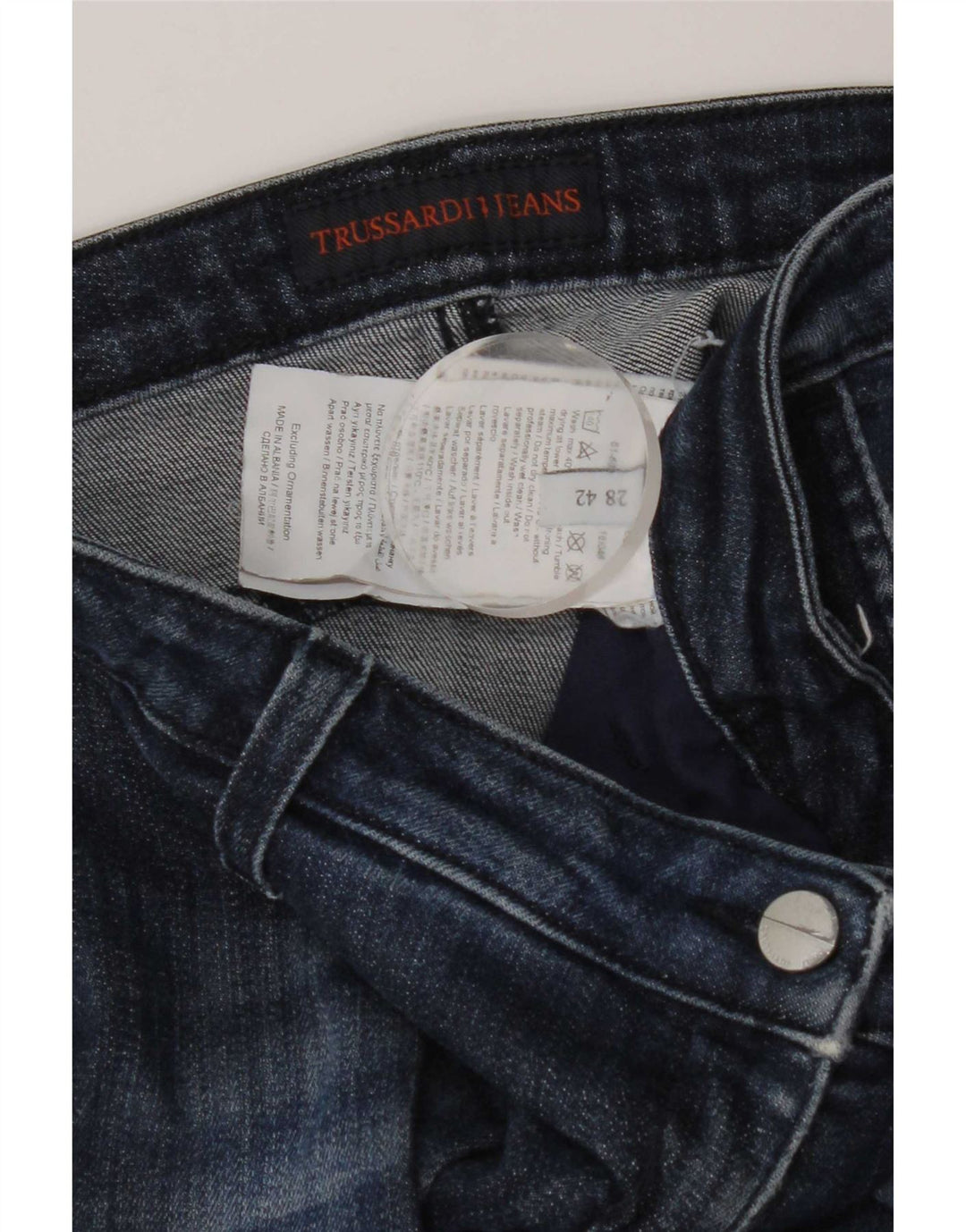 Vaqueros Trussardi Mujer Slim W28 L28 Algodón Azul