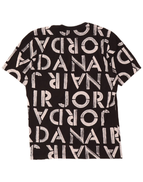 Jordan - Camiseta gráfica de ajuste estándar para hombre, talla pequeña, color negro