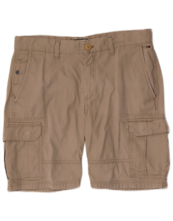 Tommy Hilfiger Shorts Cargo Hombre W32 Algodón Beige Medio