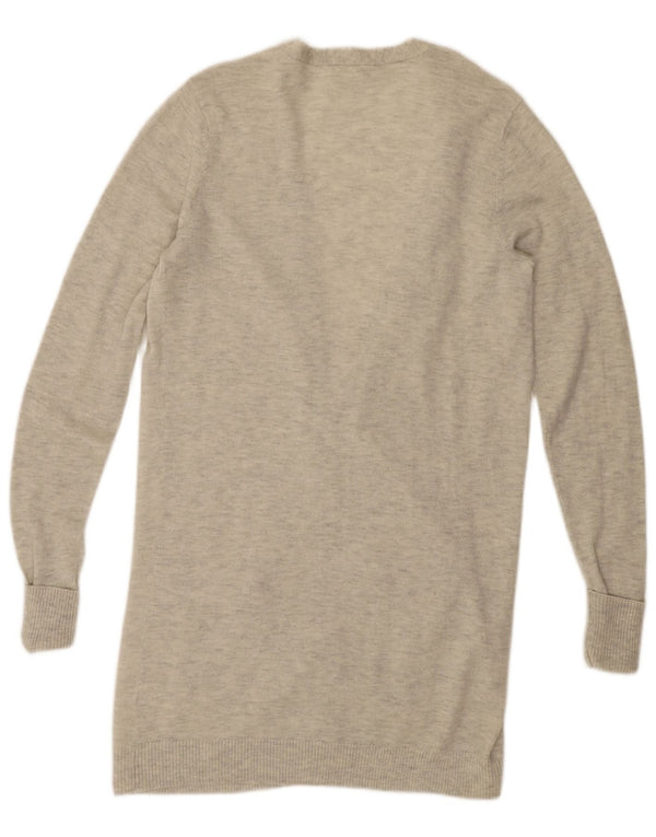 Cárdigan largo y abierto para mujer de Fat Face, talla 42, talla mediana, color beige moteado