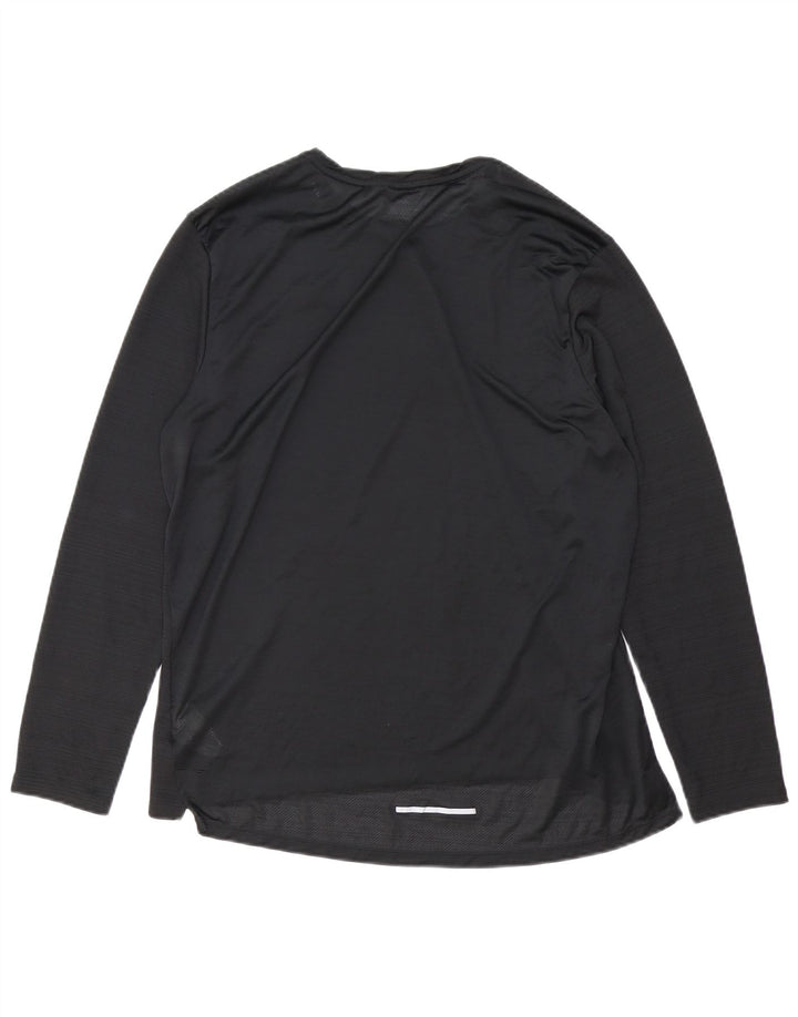 Nike Hombre Dri Fit Top Manga Larga XL Poliéster Negro