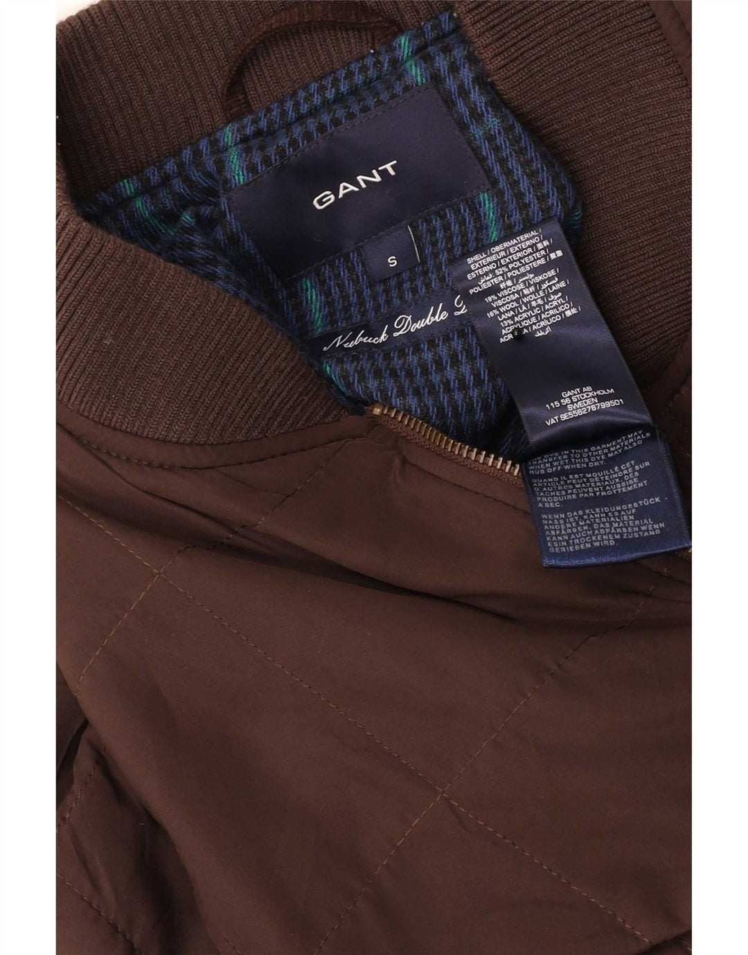 Gant Chaleco para hombre UK 36 Small Marrón Poliéster