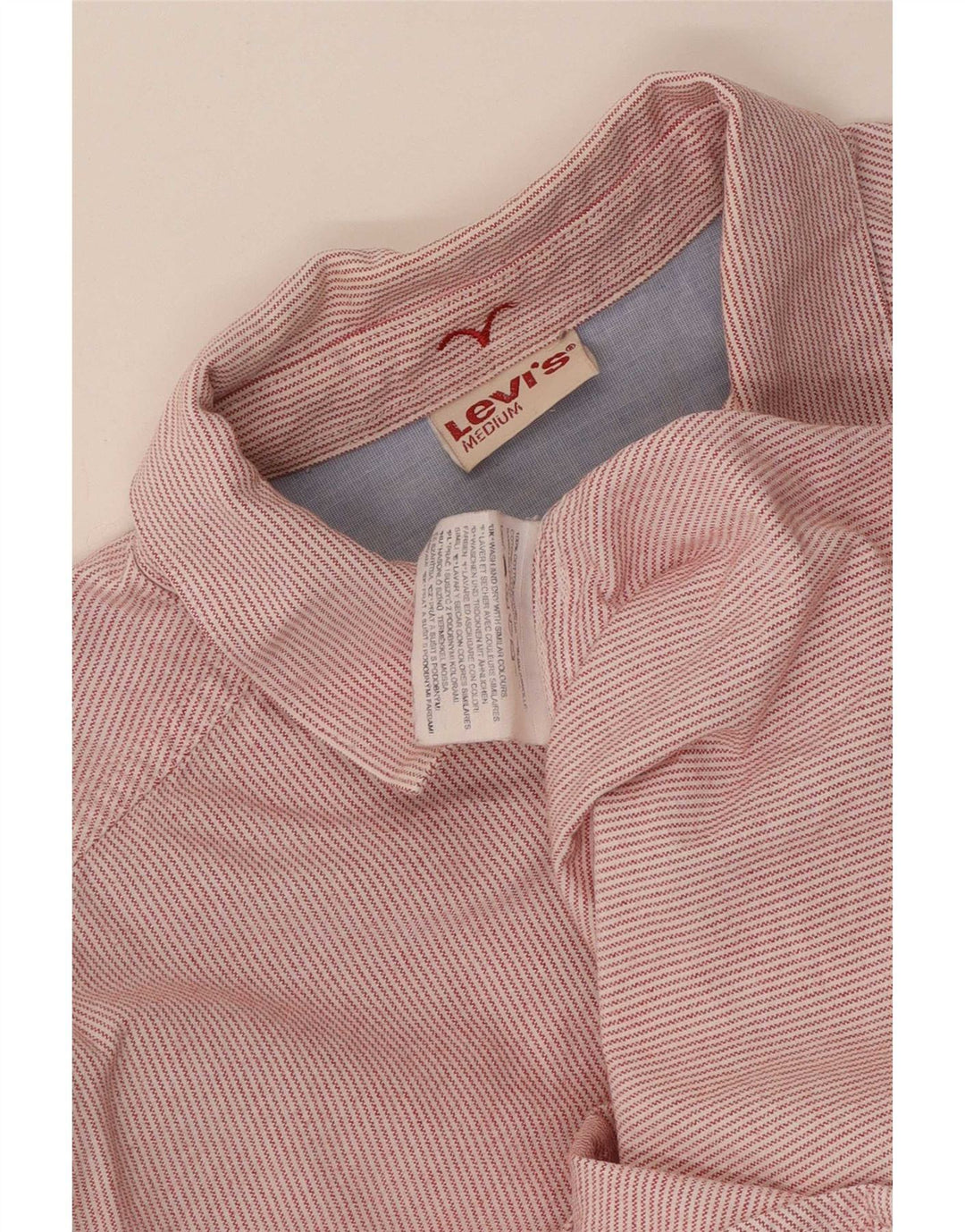 Camisa Levi's Hombre Algodón Rayas Rojas Medianas