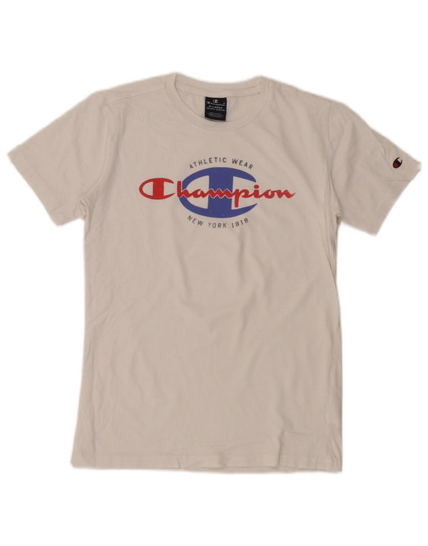 Champion Camiseta gráfica para niños 13-14 años XL Algodón blanco