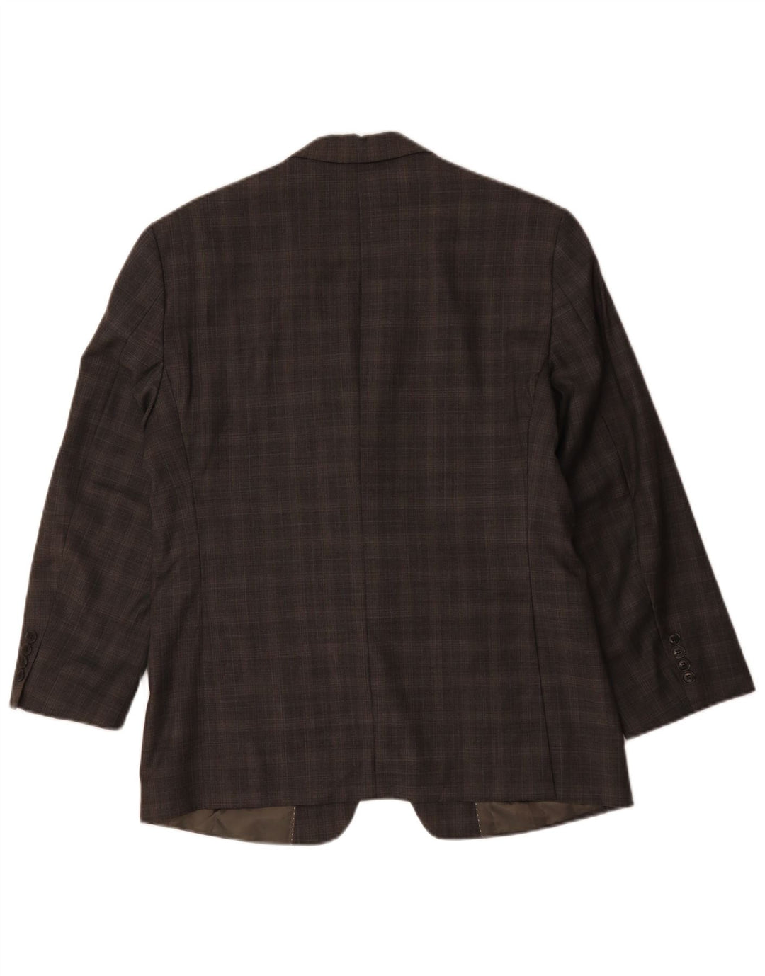 Tommy Hilfiger Chaqueta tipo blazer de 2 botones para hombre US 41 Lana a cuadros marrón grande