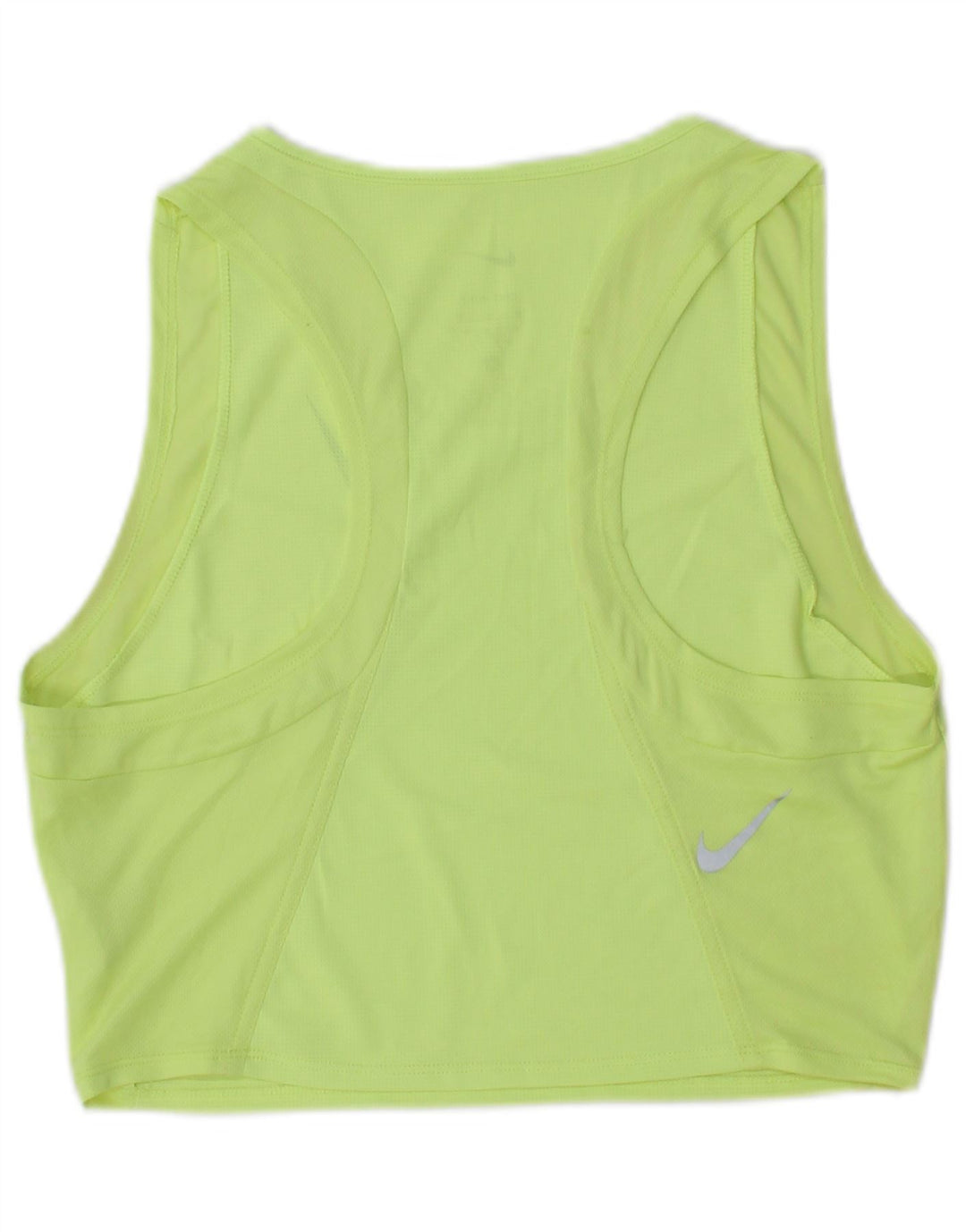 Nike Mujer Dri Fit Crop Chaleco Top UK 12 Verde Medio
