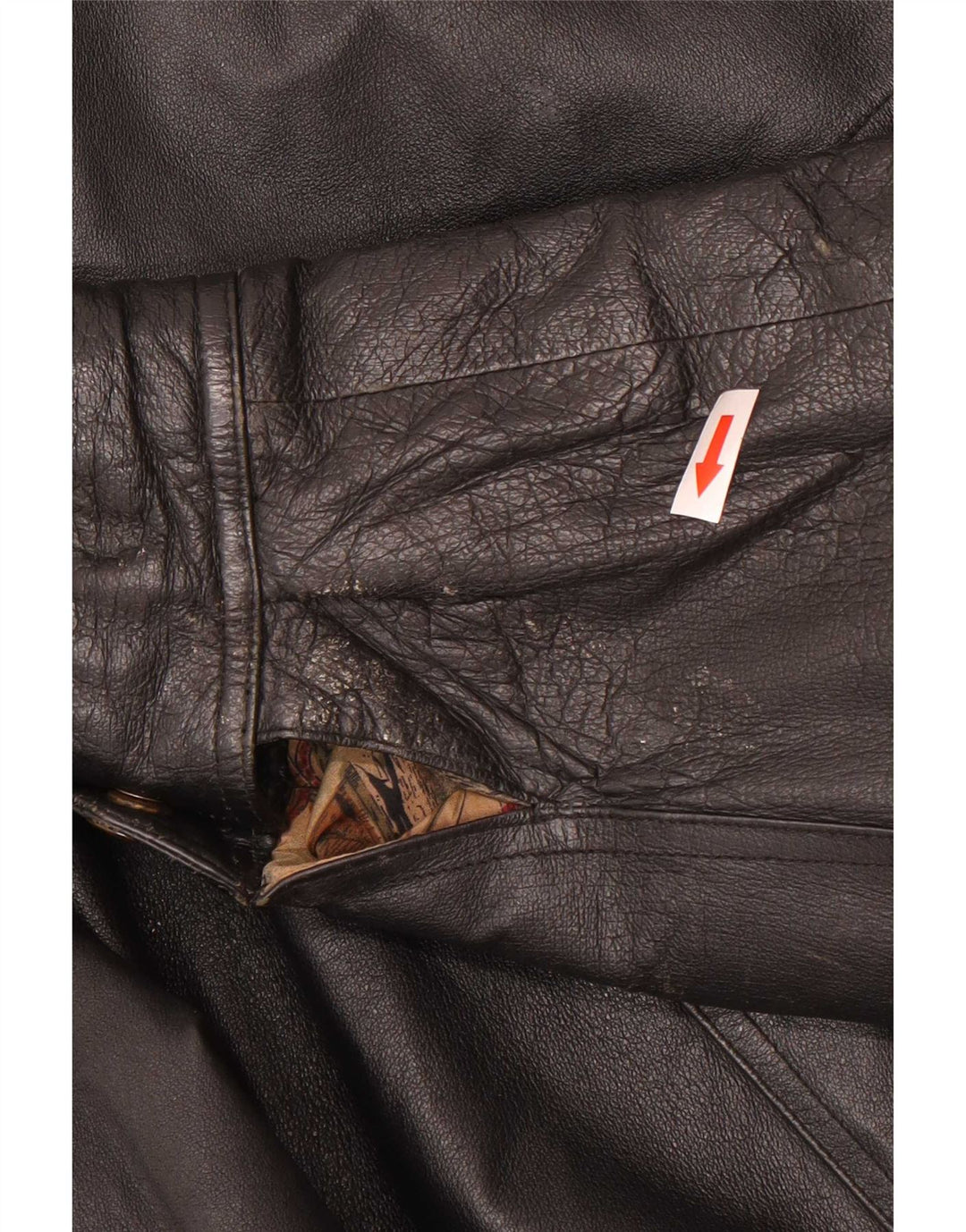 C&A Chaqueta Bomber de Cuero para Hombre EU 48 Mediana Negra