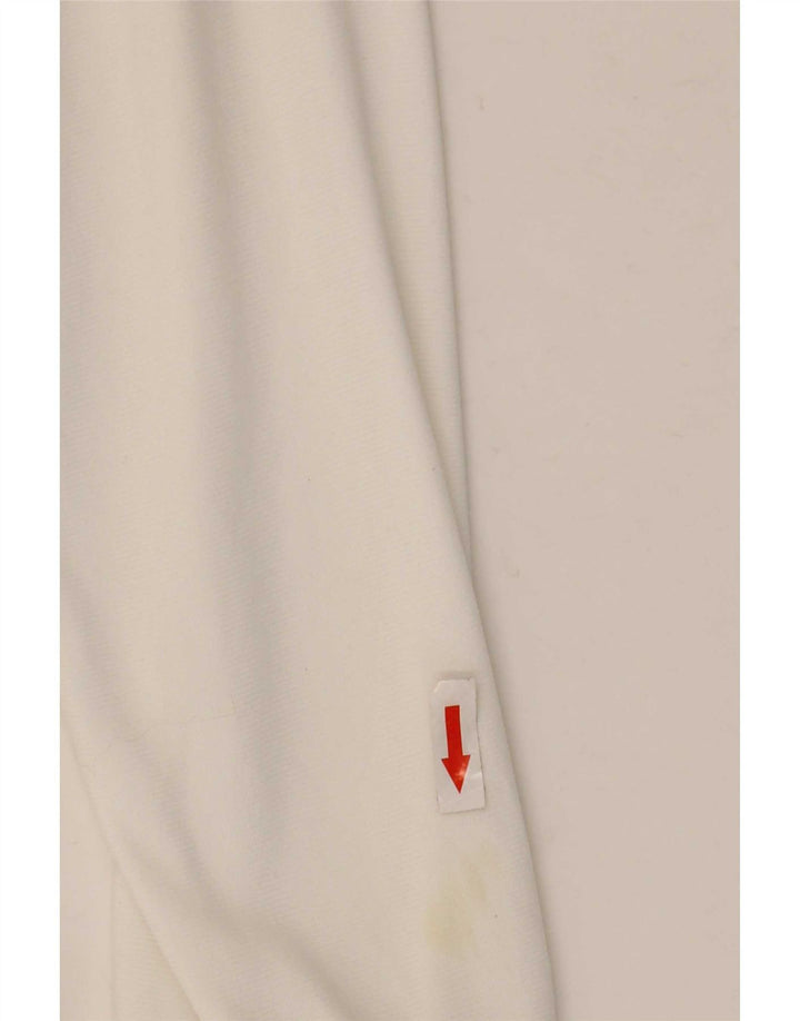 Adidas Hombre Chándal Top Chaqueta Grande Poliéster Blanco