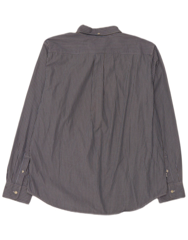 Levi's Camisa de corte estándar para hombre XL Algodón a rayas azules