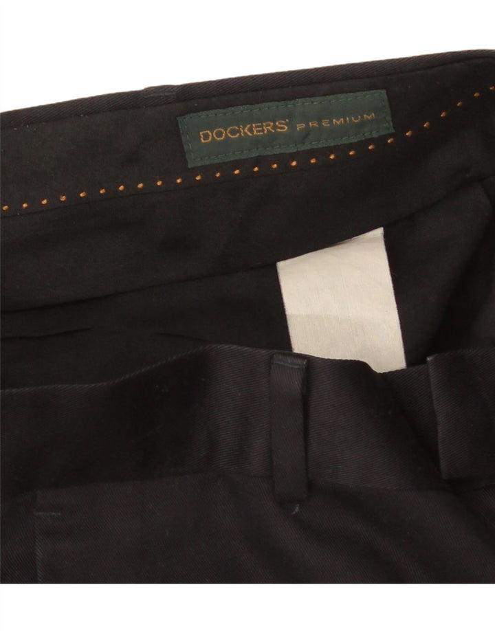 Dockers Pantalón de traje recto para hombre W32 L33 Azul marino