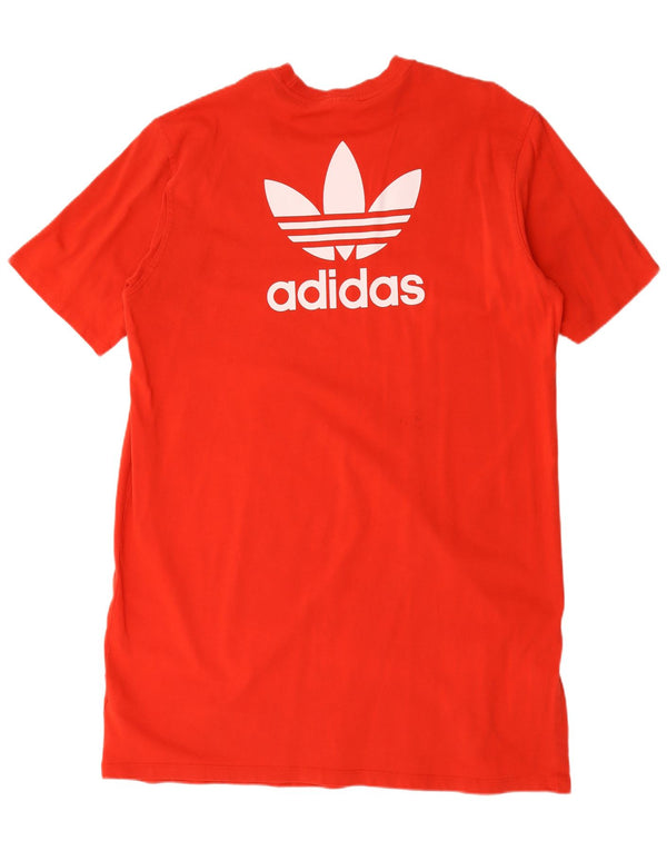 Adidas Vestido tipo camiseta extragrande con gráfico para mujer UK 20 2XL Algodón rojo