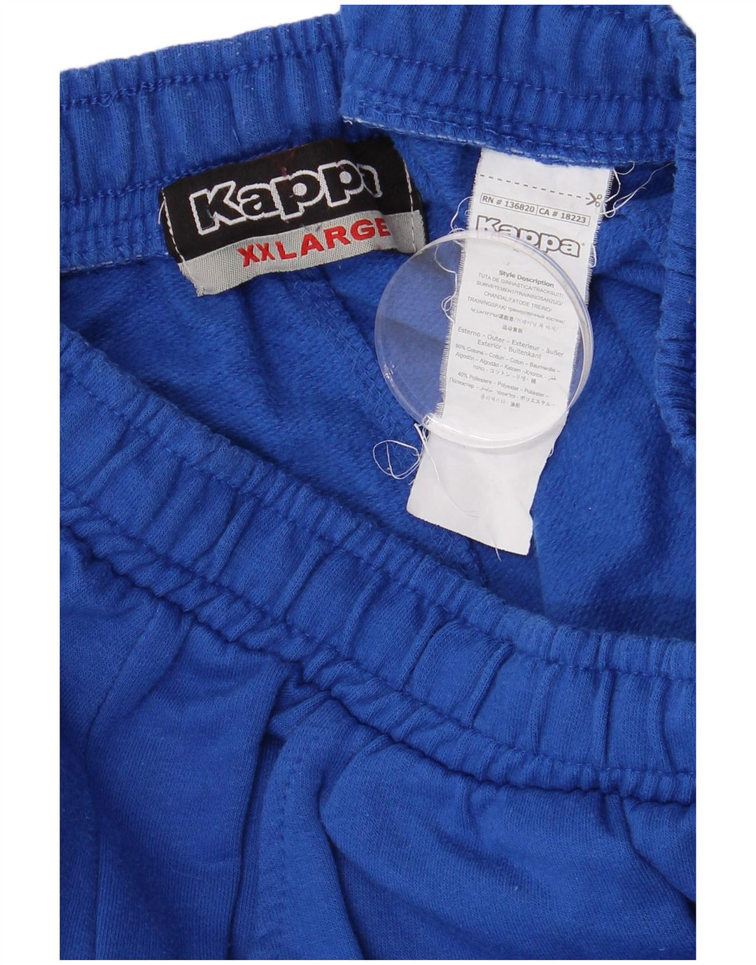 KAPPA Pantalón de Chándal para Hombre Joggers 2XL Azul Algodón