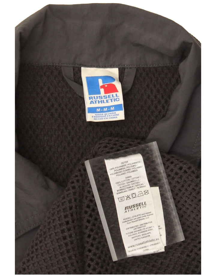 Russell Athletic Chaqueta Bomber Estampada para Hombre UK 38 Poliamida Gris Medio