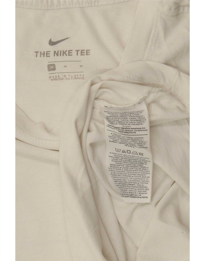Camiseta Nike Air Graphic para hombre, talla mediana, algodón blanco