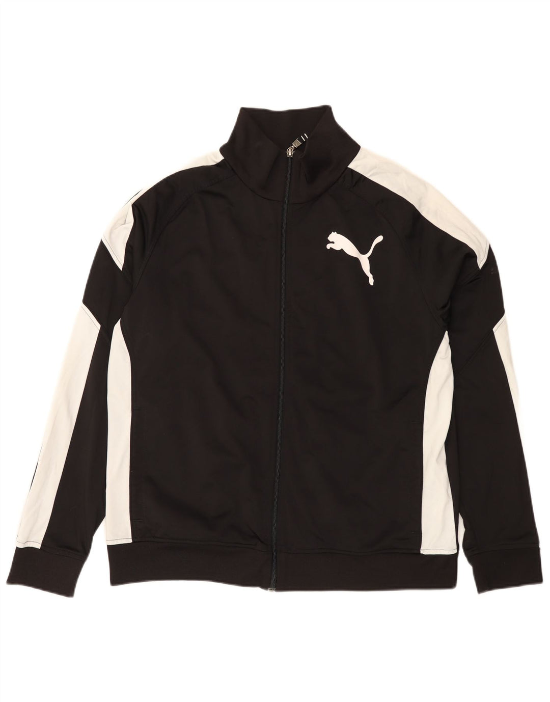 Puma Hombre Chándal Top Chaqueta Grande Negro Colorblock Poliéster