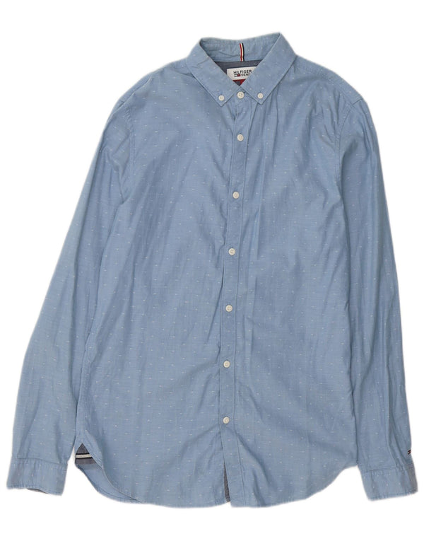 Camisa Tommy Hilfiger Hombre Small Blue Spotted Cotton