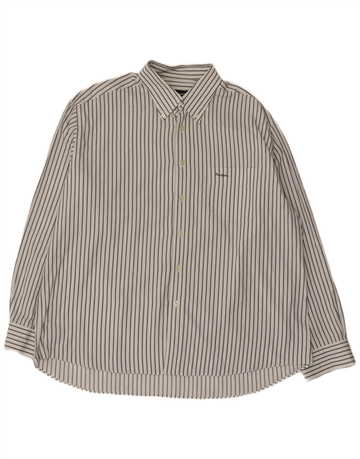 Pierre Cardin Camisa Hombre XL Blanco Rayas