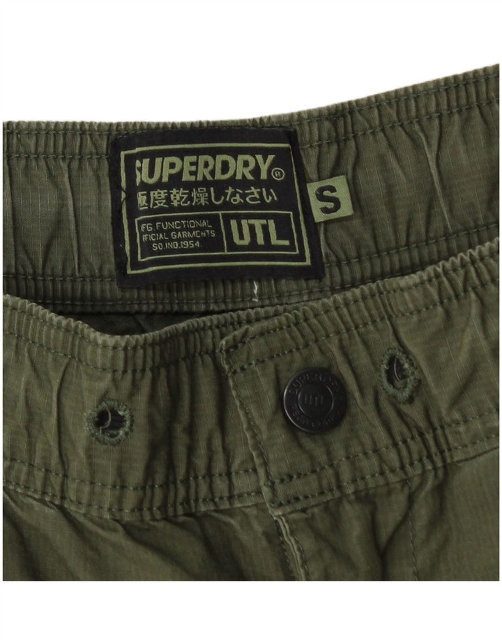 Superdry Shorts Cargo Para Hombre Pequeños W30 Algodón Verde