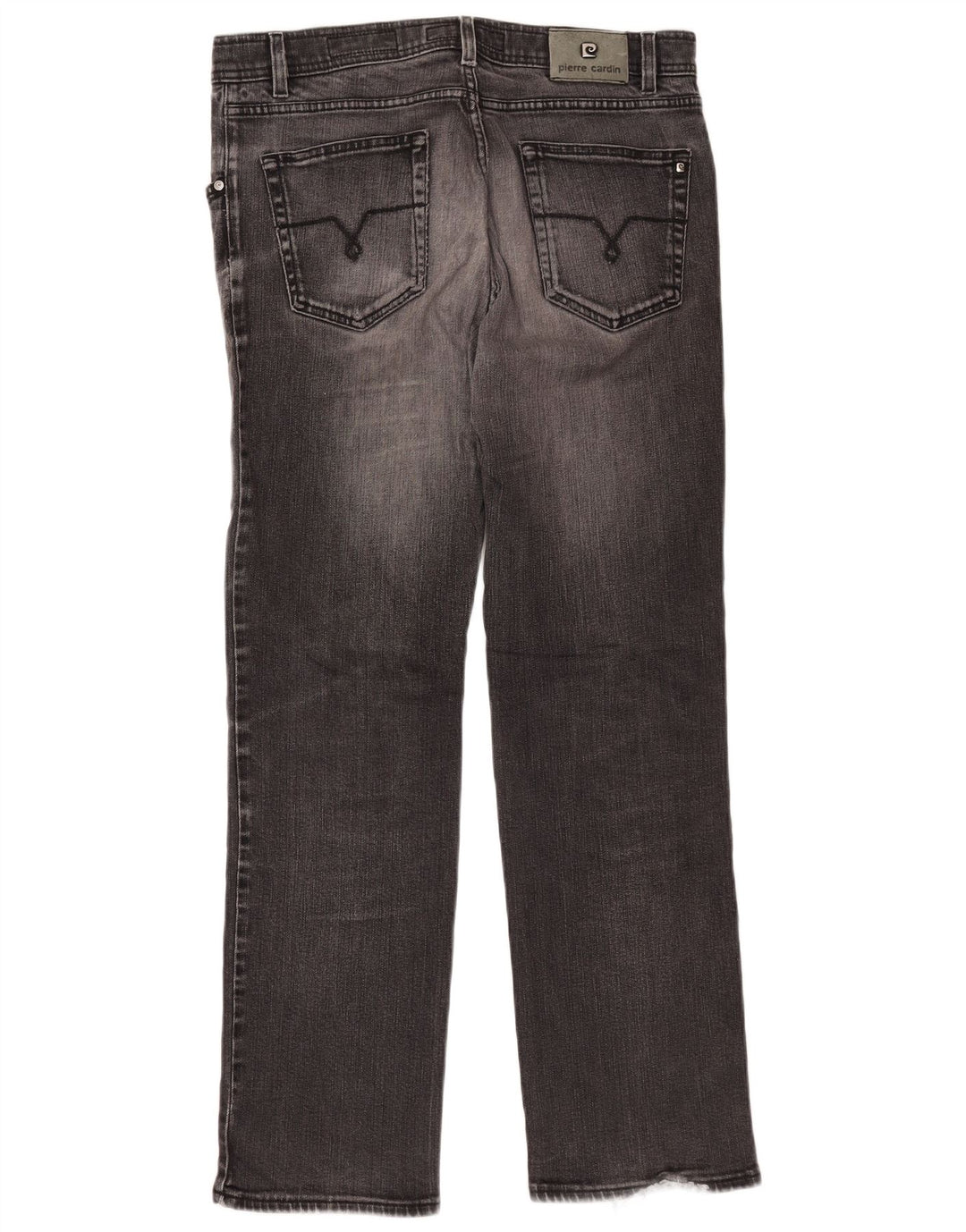 PIERRE CARDIN Vaqueros rectos para hombre W36 L32 Algodón gris