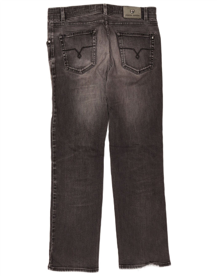 PIERRE CARDIN Vaqueros rectos para hombre W36 L32 Algodón gris