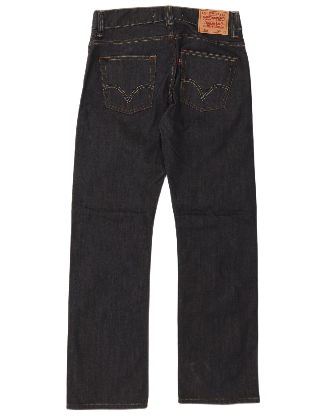 LEVI'S Jeans rectos de ajuste estándar 506 para hombre W32 L32 Algodón azul marino