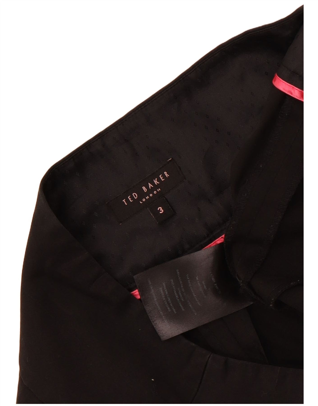 Ted Baker Pantalones Chinos Slim para Mujer Talla 3 Mediano W30 L29 Algodón Negro