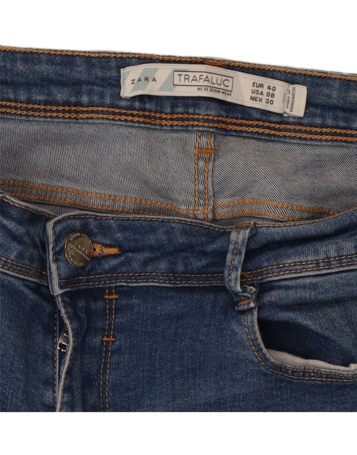 Zara Vaqueros Pitillo Mujer EU 40 Mediano W30 L31 Azul