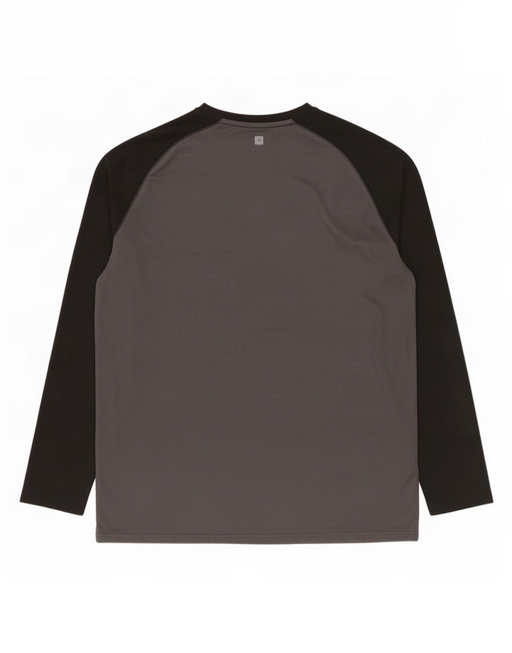 Mountain Warehouse Camiseta IsoCool de manga larga para hombre, talla 2XL, color gris