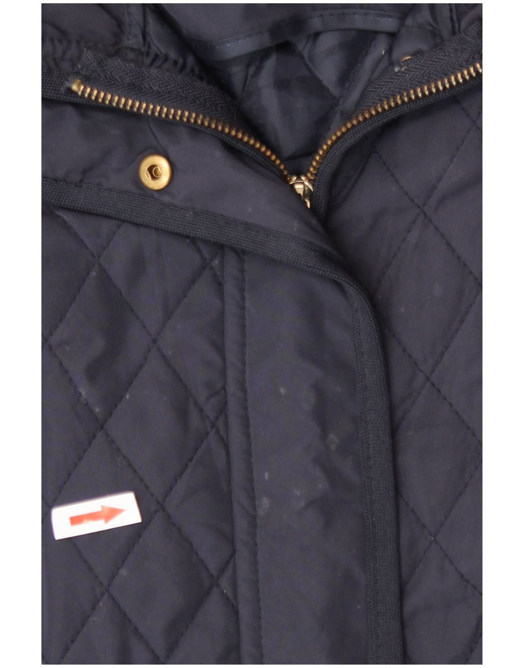 Zara Mujer Chaqueta Acolchada UK 46 Grande Azul Marino
