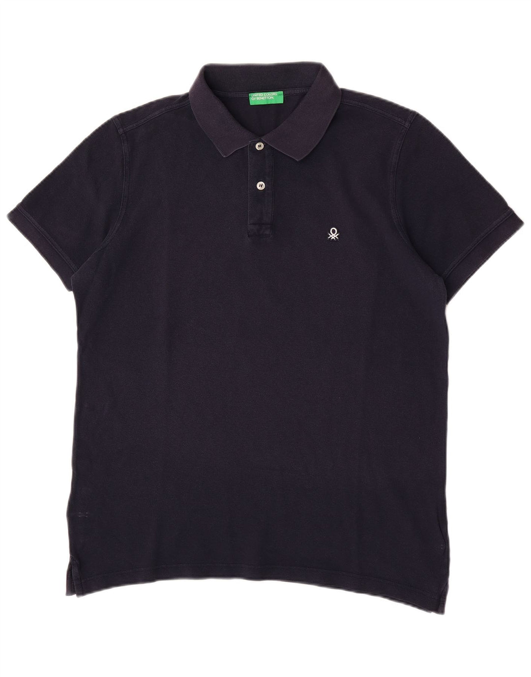 Benetton Polo Hombre Azul Marino Mediano