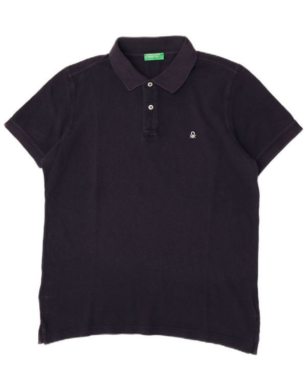 Benetton Polo Hombre Azul Marino Mediano
