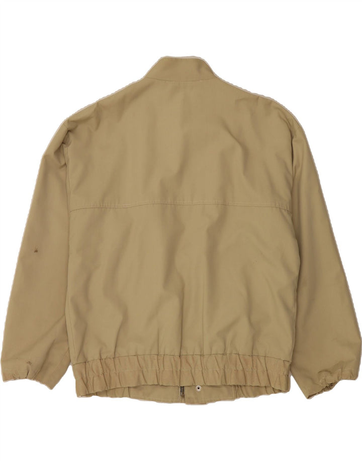VINTAGE Mens Bomber Jacket UK 42 XL Beige Polyester Vintage Vintage and Second-Hand Vintage from Messina Hembry 
