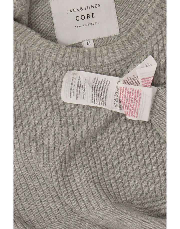 JACK & JONES Jersey De Cuello Redondo Para Hombre De Algodón Gris Medio