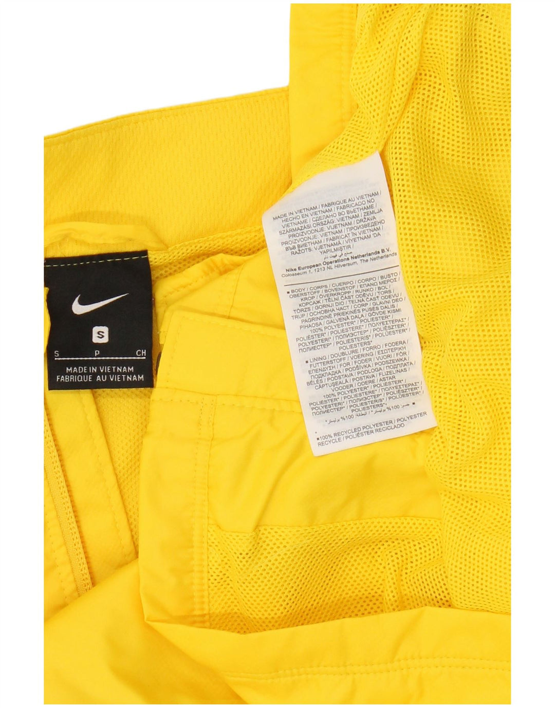 NIKE Hombre Chándal Top Jacket Small Amarillo Poliéster