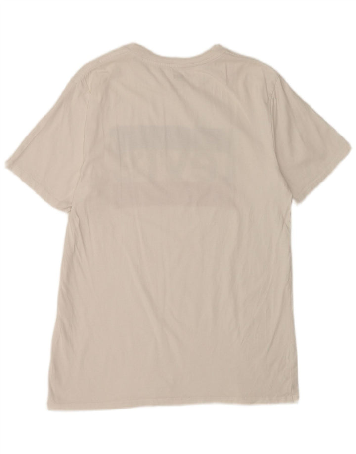 Levi's Hombre Camiseta Gráfica Top Medio Blanco