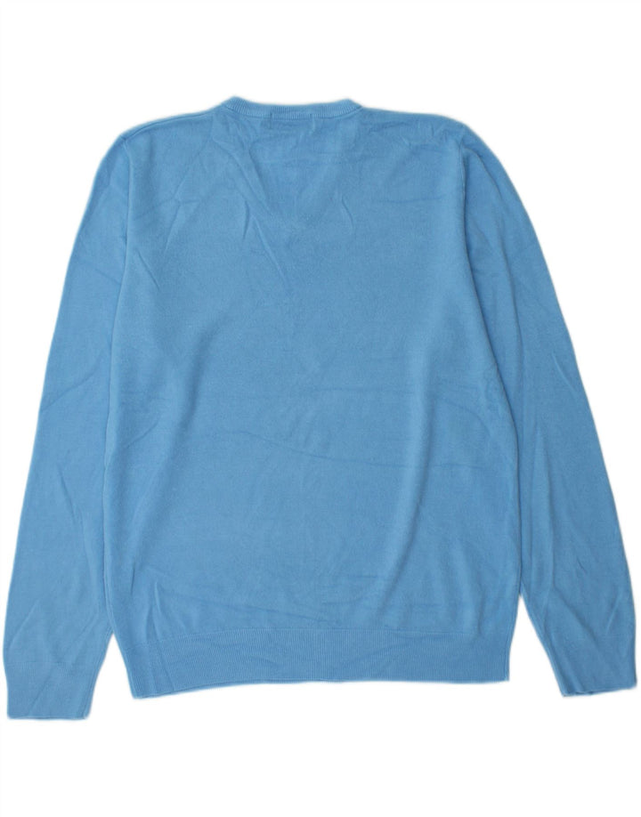 Marks & Spencer Suéter con Cuello en V para Hombre Acrílico Azul Grande