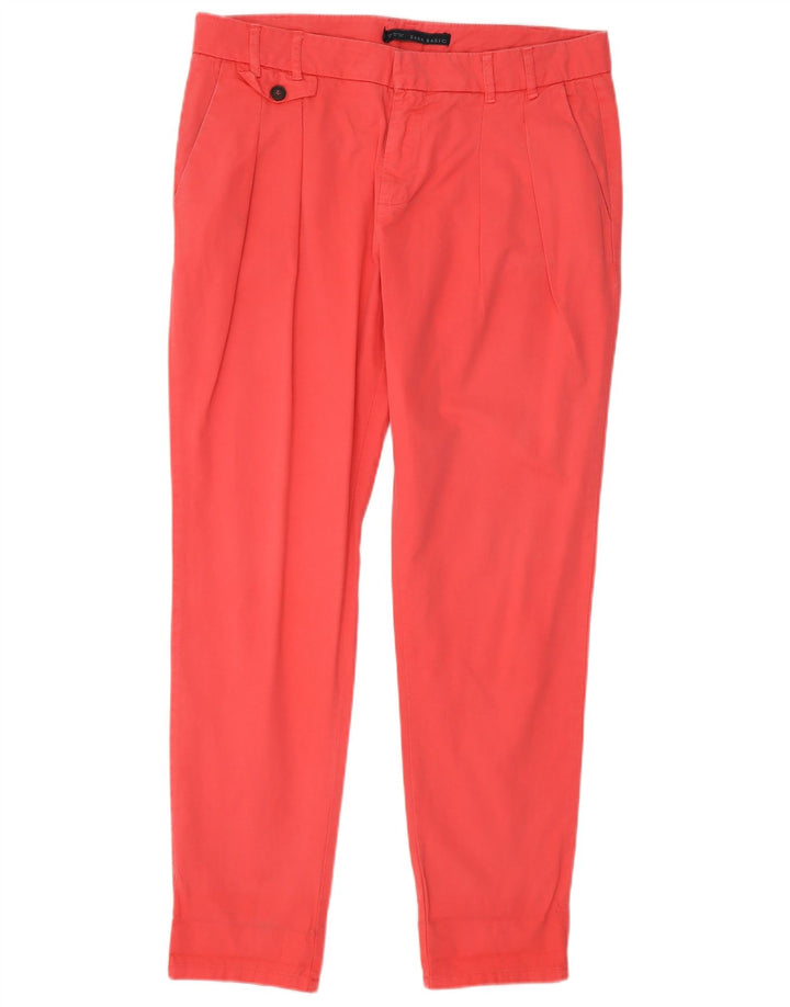 Zara Mujer Pantalones Chinos Pegged Mediano W28 L26 Rosa