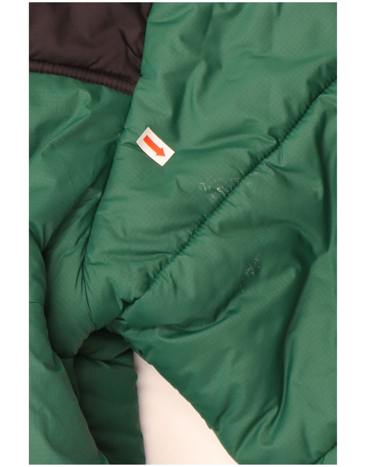 THE NORTH FACE Chaqueta acolchada para hombre UK 36 Small Verde Colorblock Nylon