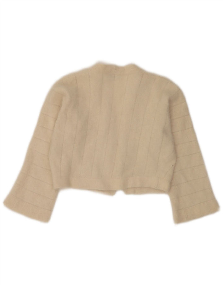 Luisa Spagnoli Jersey Bolero Abierto para Mujer UK 40 Medio Beige