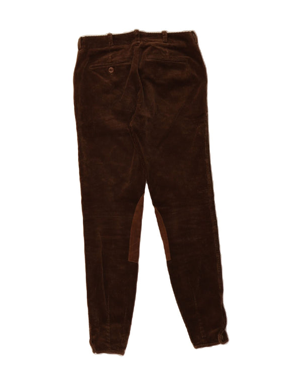 RALPH LAUREN Pantalones de pana para mujer US 4 Small W27 L27 Marrón Colorblock