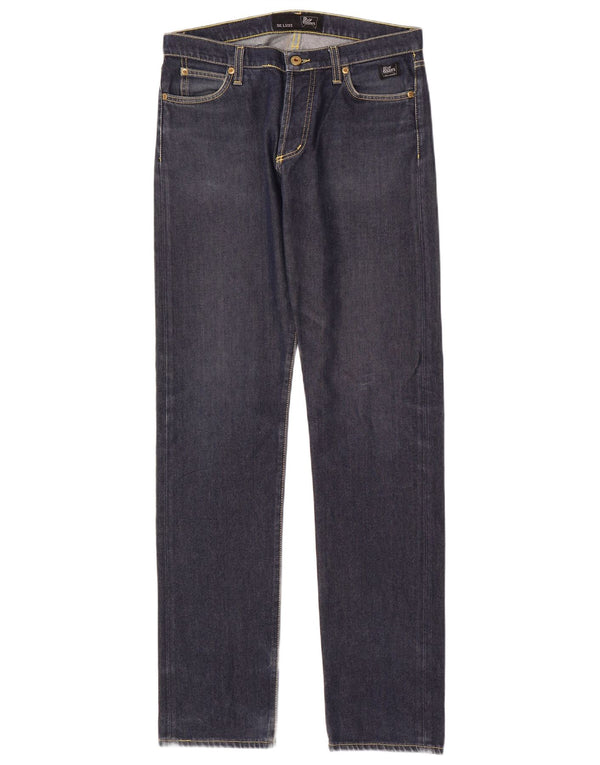 Roy Rogers - Vaqueros ajustados para mujer IT 46 grande W32 L34 algodón azul marino