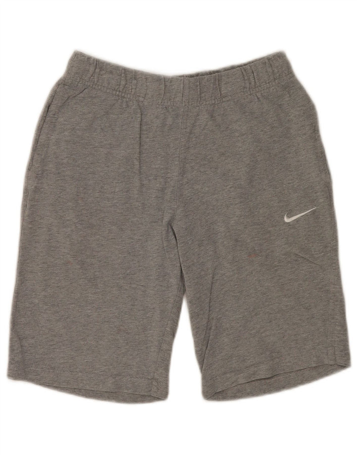 NIKE Pantalones cortos deportivos para mujer UK 10 Small Grey Moteado