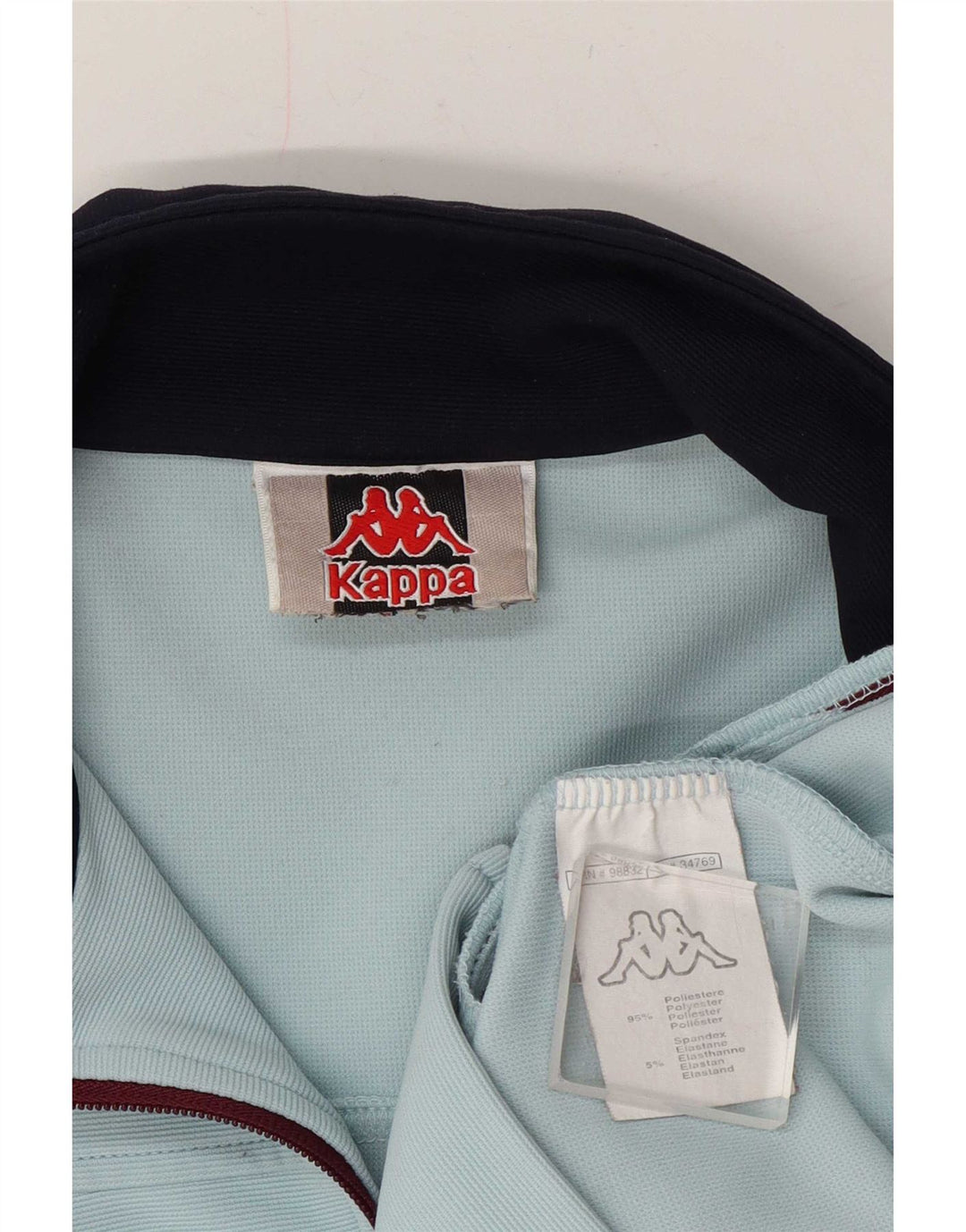 Kappa Chaqueta de chándal para mujer UK 40 Poliéster con bloques de color azul medio
