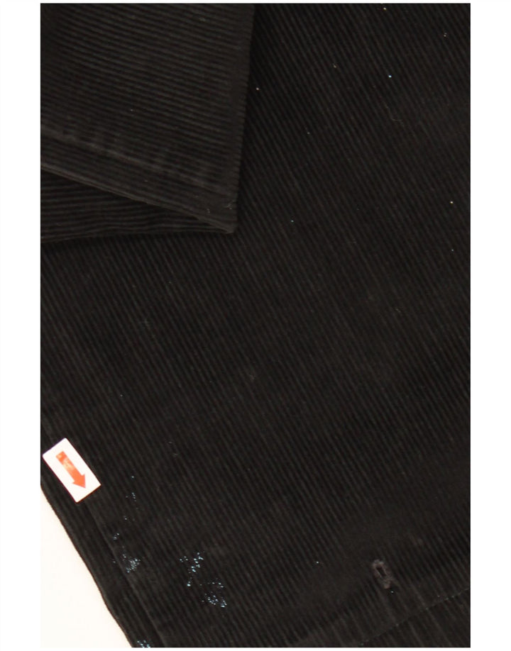 CONTE OF FLORENCE Pantalones cortos de pana para hombre IT 50 Large W34 L25 Negro